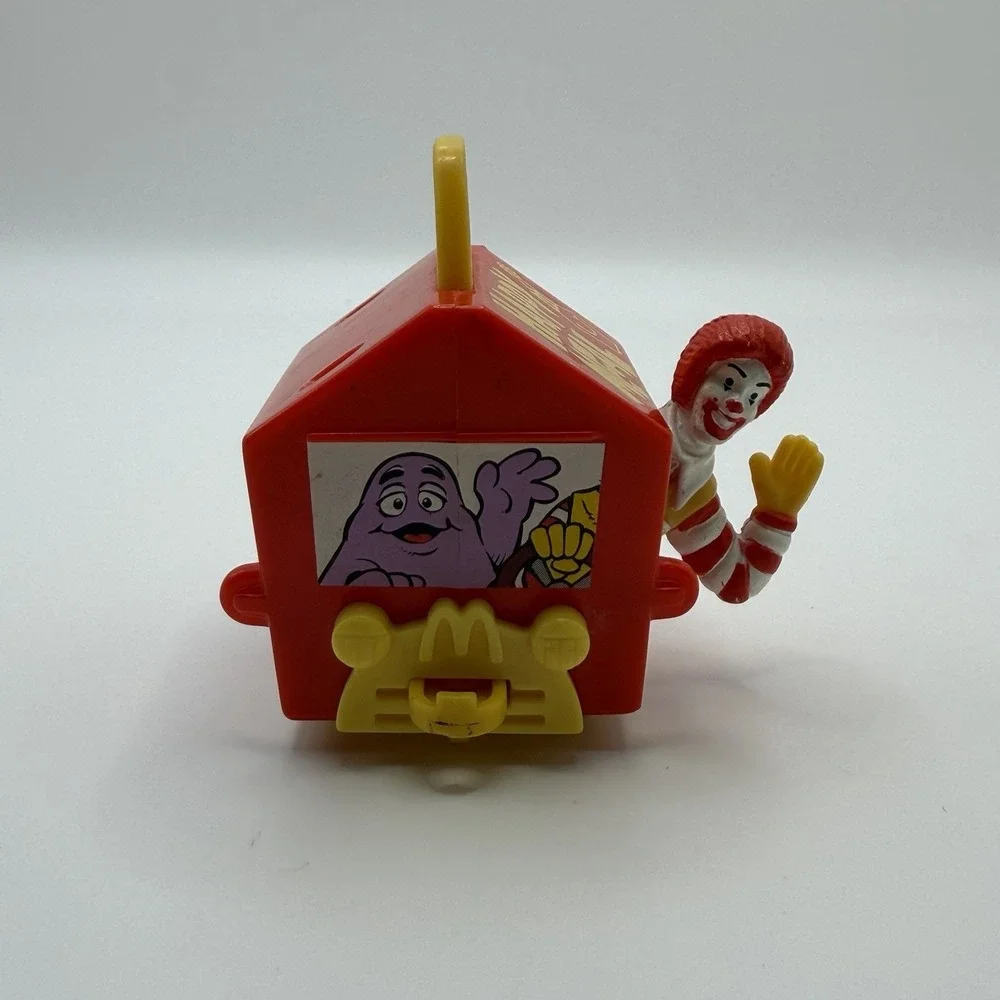 MCDONALD'S HAPPY MEAL RONALD MCDONALD DRIVING TRAIN CART VNTG (1994) TOY